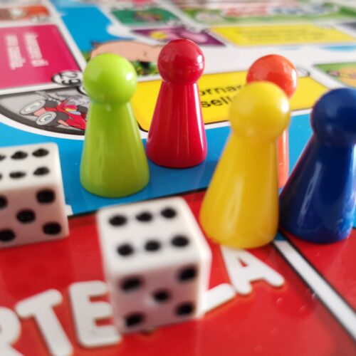 board game with dices